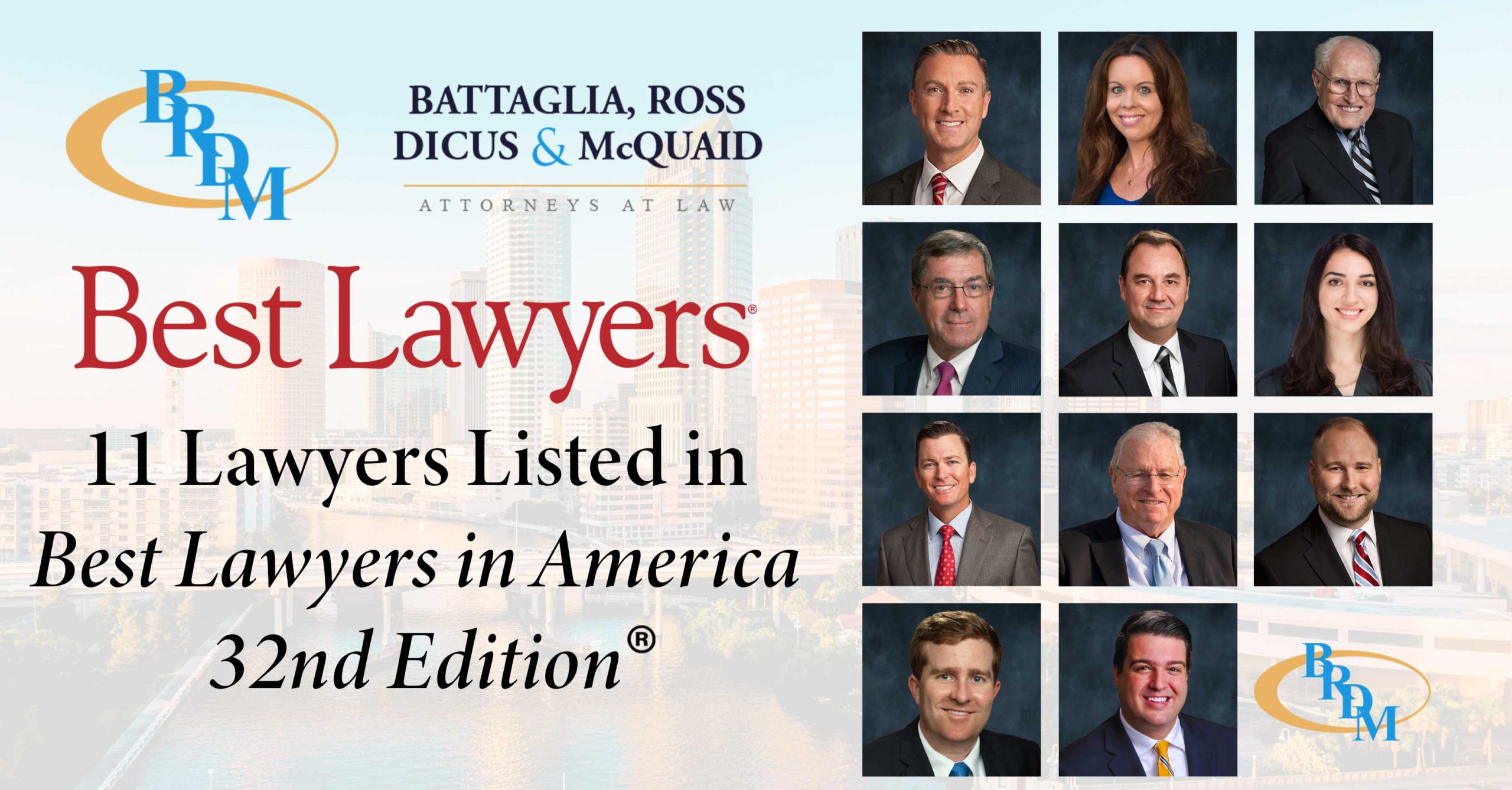 Eleven Lawyers Recognized in The Best Lawyers in America 2026 Edition